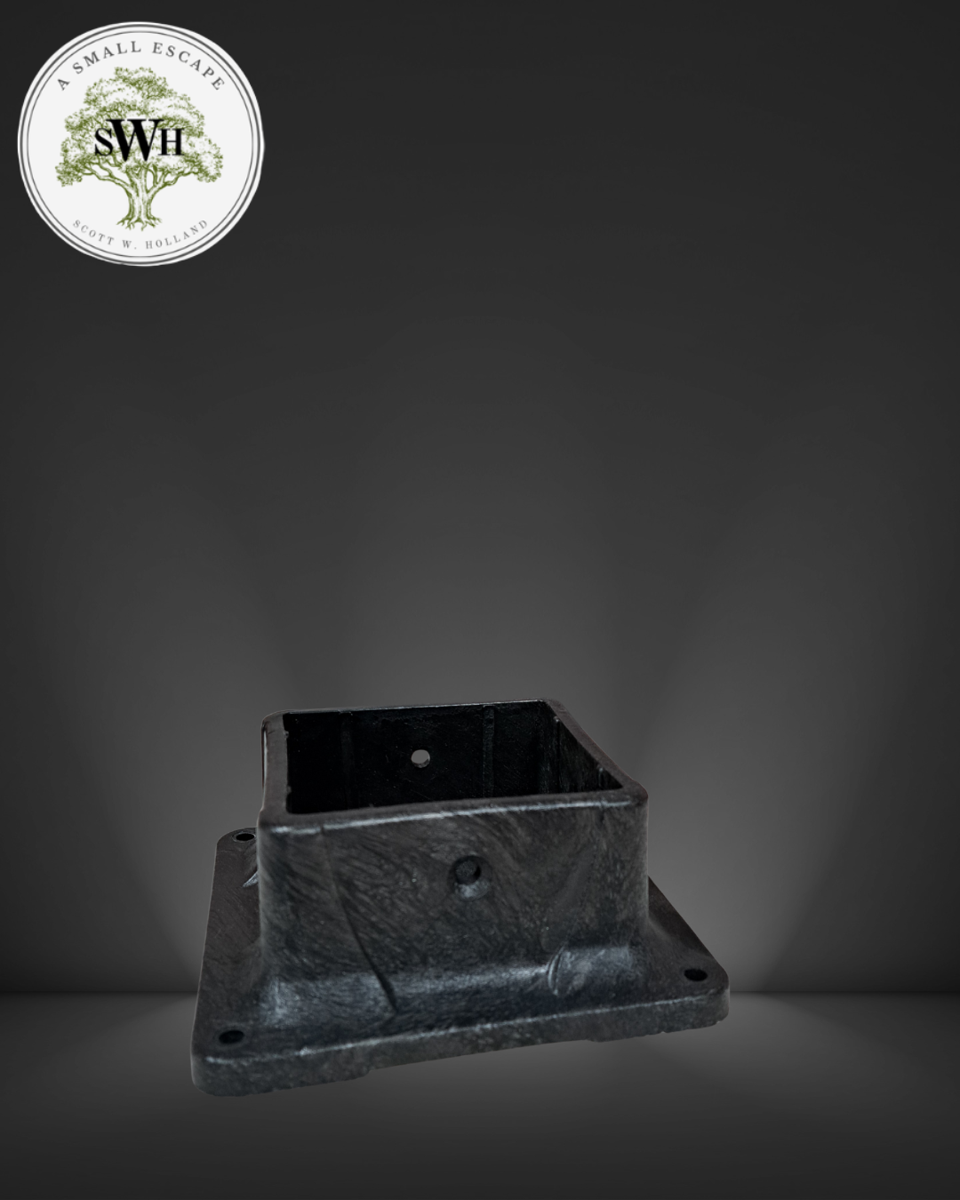 4 x 4 Black Post Adaptor