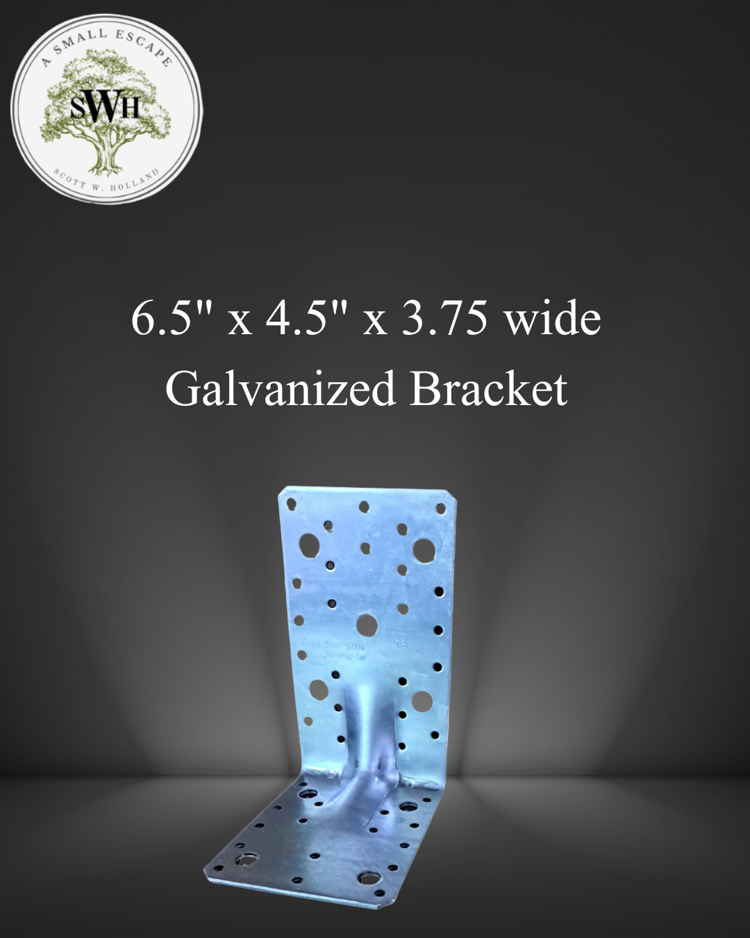 Galvanized Metal Angled Bracket