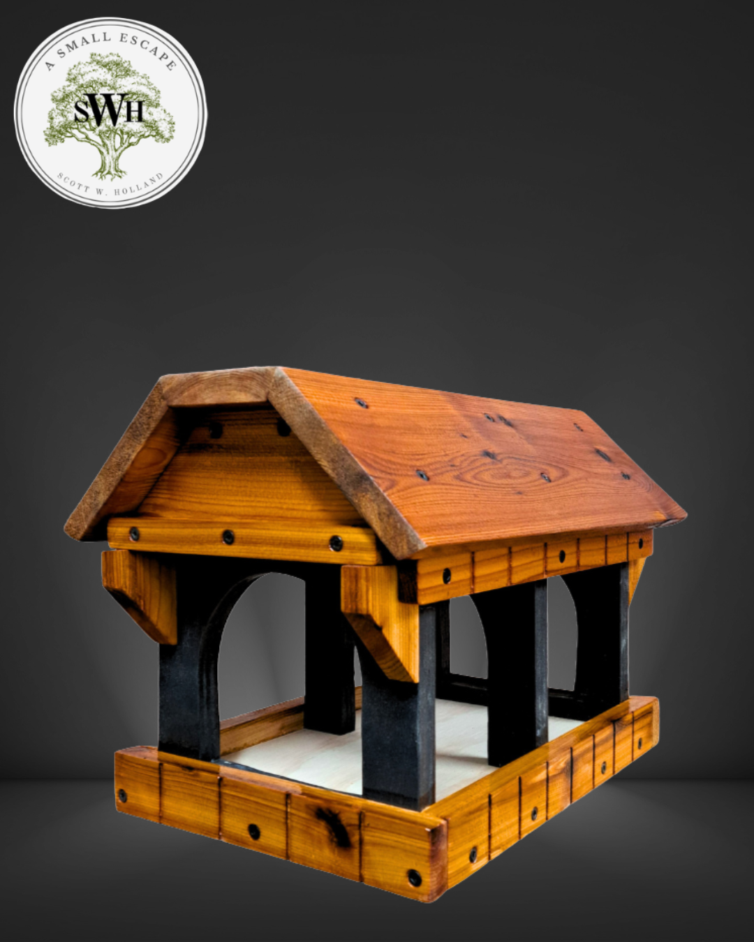 Covered Bridge Bird Feeder