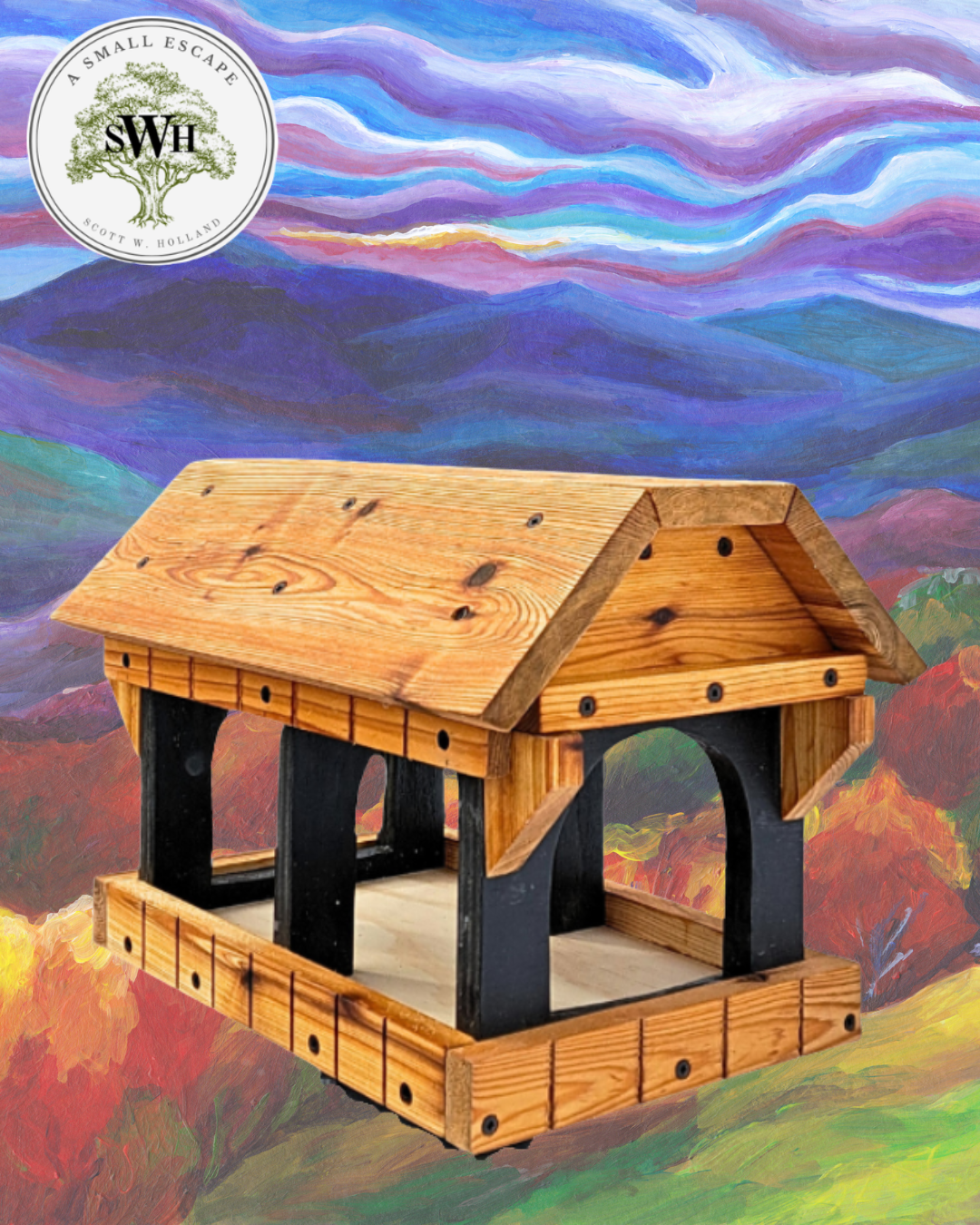 Covered Bridge Bird Feeder