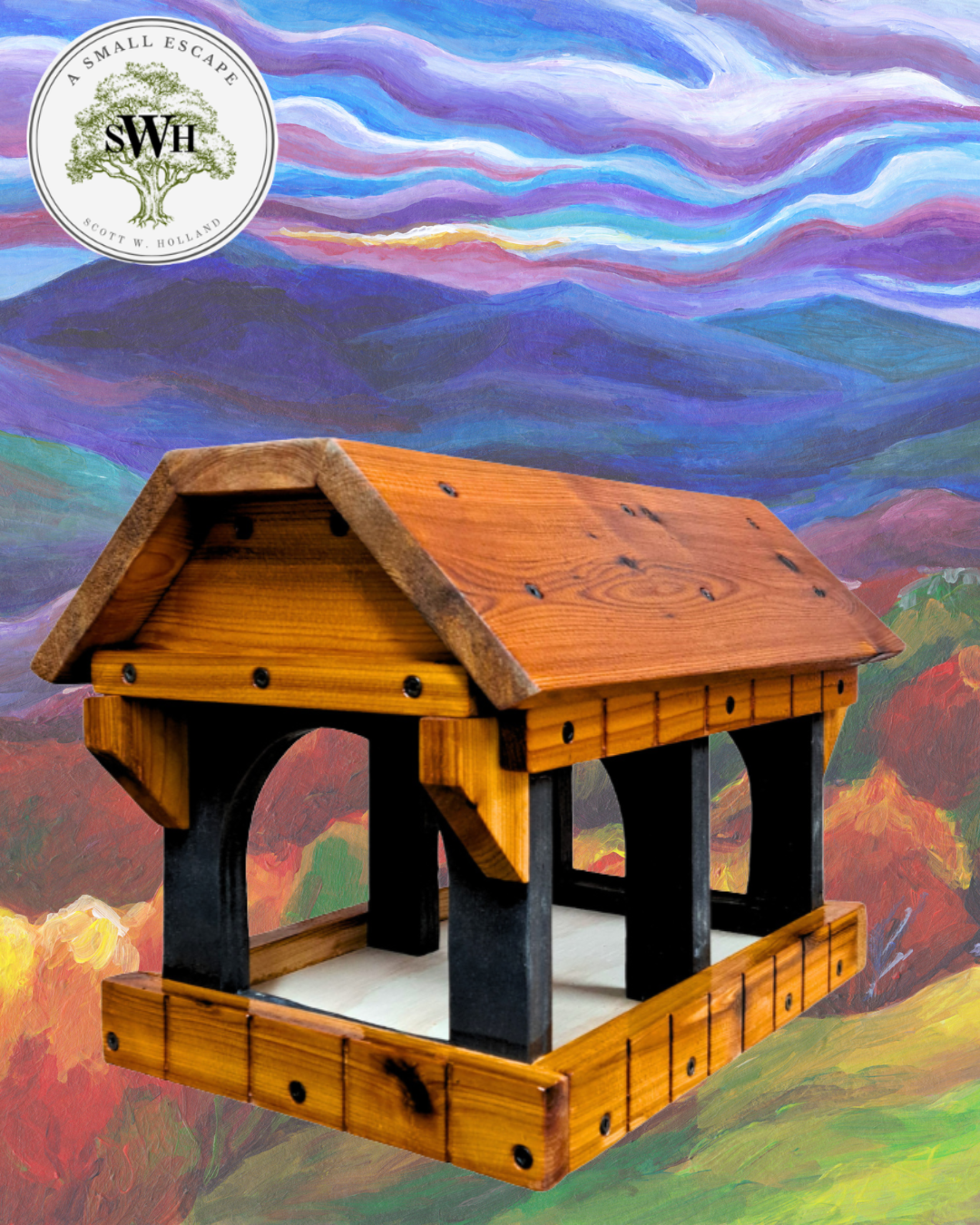 Covered Bridge Bird Feeder